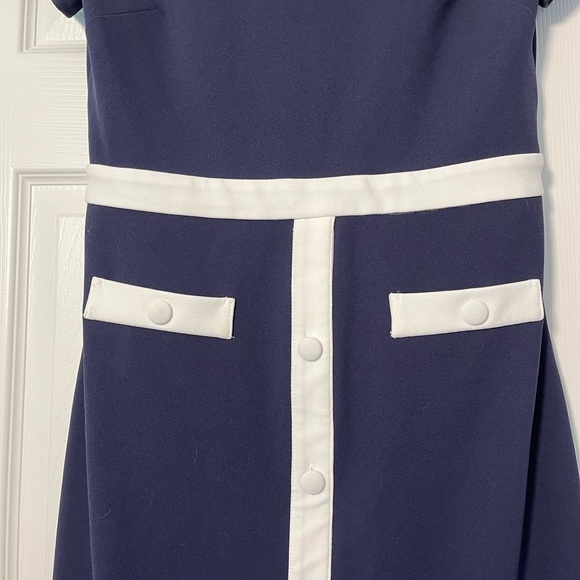 Karl Lagerfeld Blue and White Dress - Picture 2 of 10